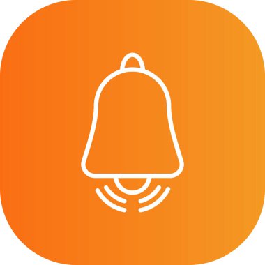 Çan simgesi vektör illüstrasyonu