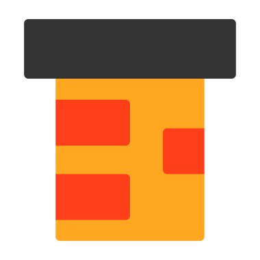 kutu düz vektör simgesi