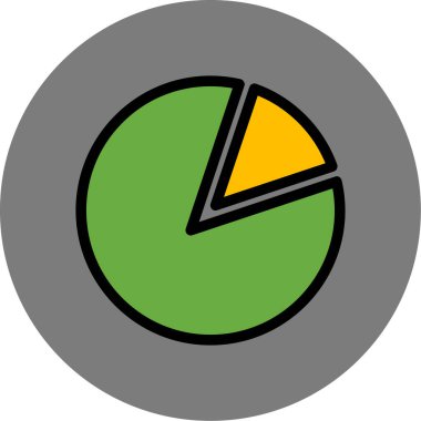 Pasta grafiği vektör illüstrasyonu