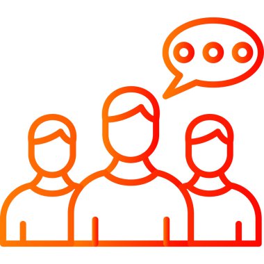 İnsanlar. Web simgesi basit illüstrasyon