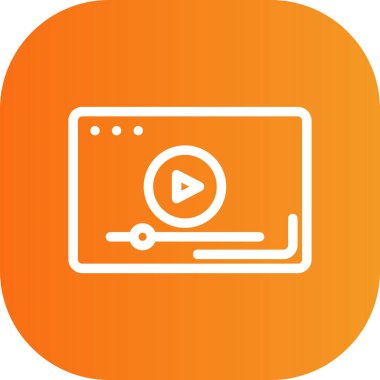 Oynat düğmesinin vektör illüstrasyonu