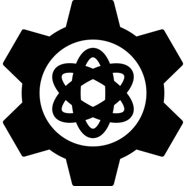 atom. Web simgesi basit illüstrasyon