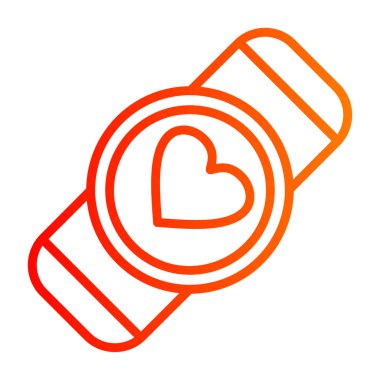 Şişe ikonlu kalp. vektör illüstrasyonu