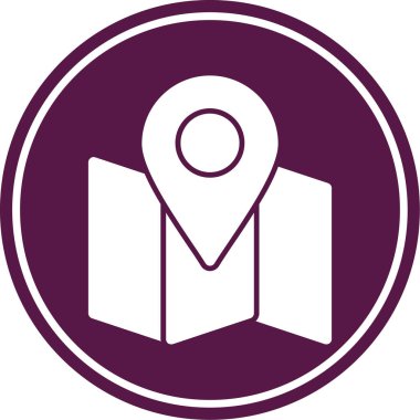 Kolayca düzenleyebilen veya düzenleyebilen harita işaretleyici vektör simgesi