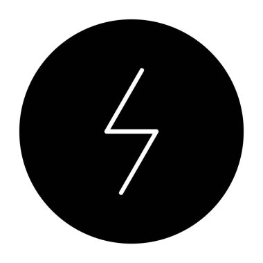 güç vektörü simgesi düz simge