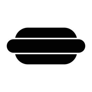 Hamburger vektör düz simgesi