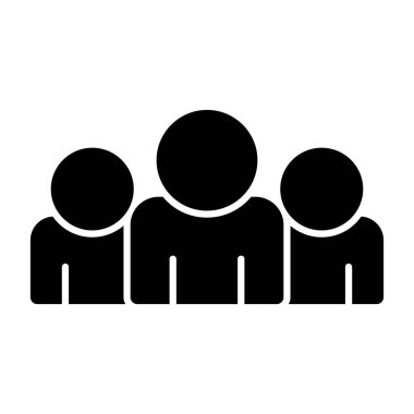 grup vektör simgesi düz simge