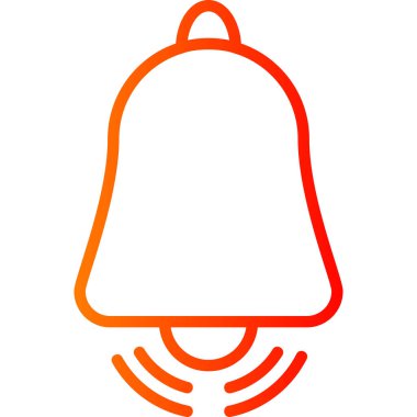 Zil. Web simgesi basit illüstrasyon