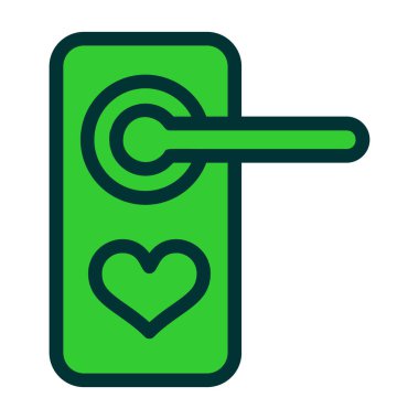 Kalp. Web simgesi basit illüstrasyon