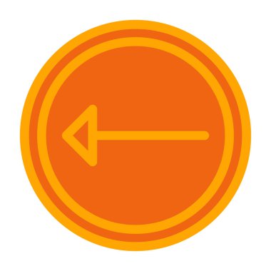 Yuvarlak bir simgenin vektör illüstrasyonu