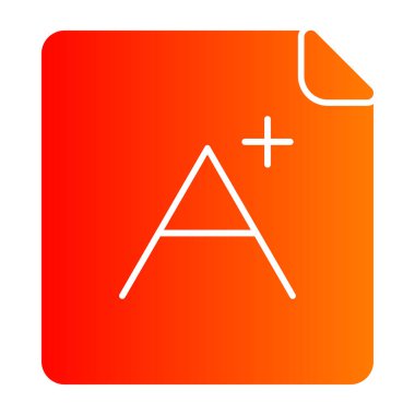 Bir harf simgesinin vektör illüstrasyonu