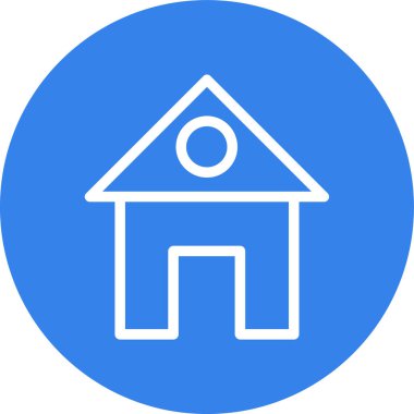 Ev simgesi, vektör illüstrasyon tasarımı