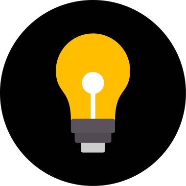 ampul simgesi vektör illüstrasyonu
