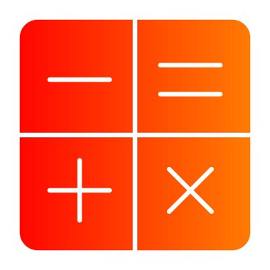 Matematik simgesinin vektör illüstrasyonu