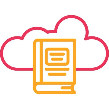 Bulut. Web simgesi basit illüstrasyon