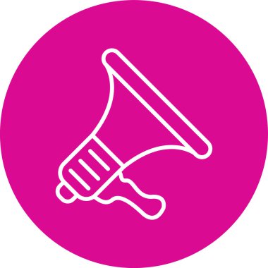 Megafon ikonu vektör illüstrasyonu