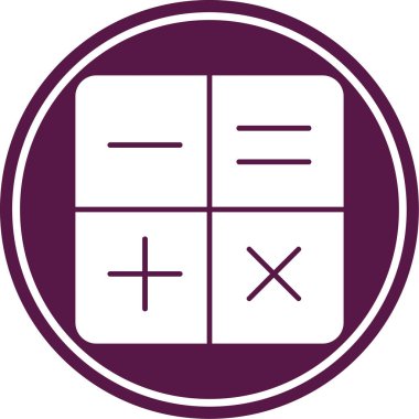 Moda Biçiminde Hesaplayıcı Simgesi İzole Arkaplan