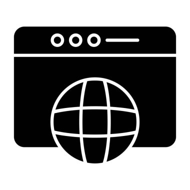 tarayıcı web simge vektör çizim