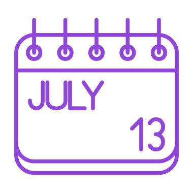 Takvim simgesi, vektör çizimi