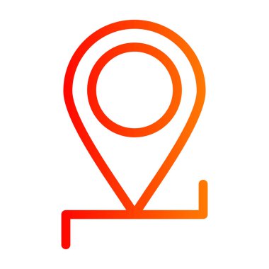 harita simgesinin vektör illüstrasyonu