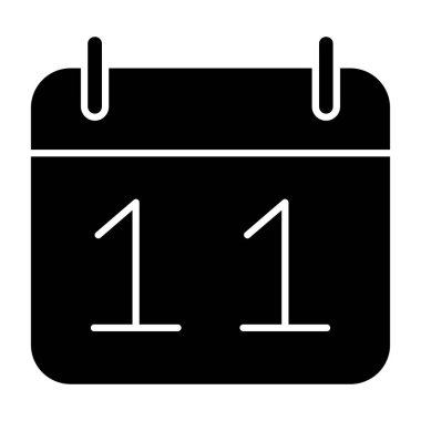 Takvim web simgesi, vektör çizim