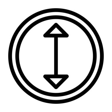 Bir çember simgesinin vektör illüstrasyonu