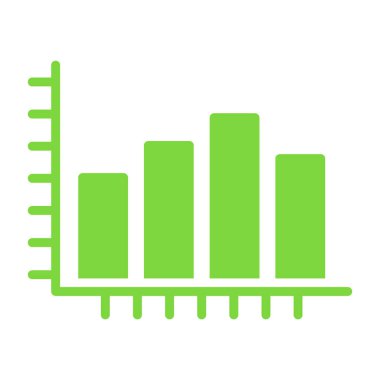 çubuk grafik vektör simgesi