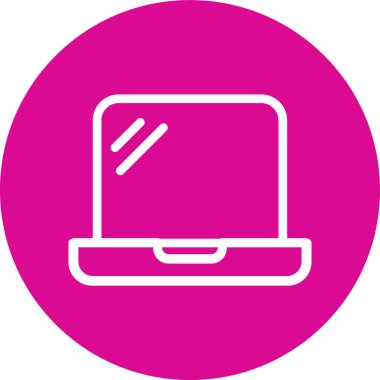 Bilgisayar. Web simgesi basit illüstrasyon