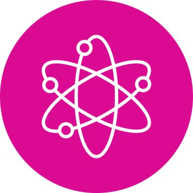atom simgesi vektör illüstrasyonu