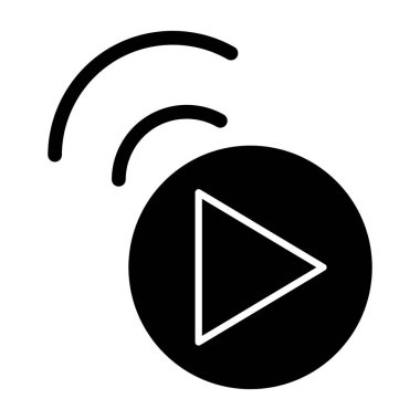 Ses simgesi vektör illüstrasyonu