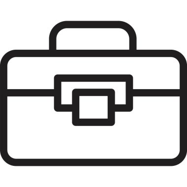 Evrak çantası ikonu. vektör illüstrasyonu