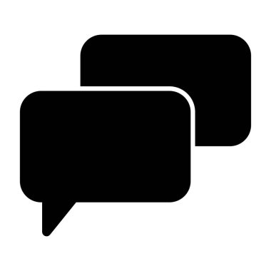 konuşma balonu simgesi, vektör illüstrasyonu