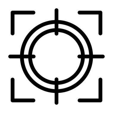 hedef simgesi. beyaz arkaplanda izole edilmiş mobil ve web tasarımı için ana vektör simgesi