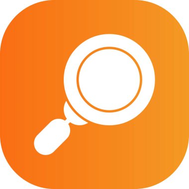 Arkaplanda izole edilmiş büyüteç cam vektör ikonu tasarımı bul