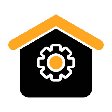 Ev simgesinin vektör illüstrasyonu