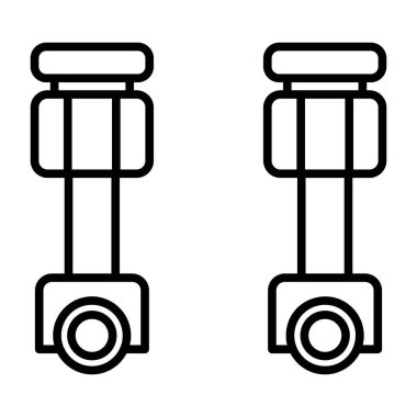 Kablo ikonu dış hat vektörü. Kablolu. kablo