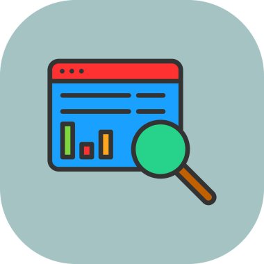 büyütme cam vektör simgesi