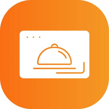 Gıda Web ikonu vektör illüstrasyonu