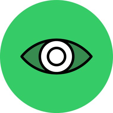 güzel göz vektör çizgisi simgesi