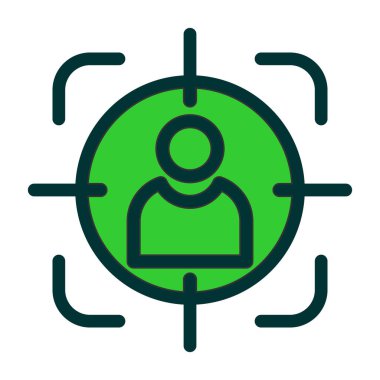 Kullanıcı simgesinin vektör çizimi