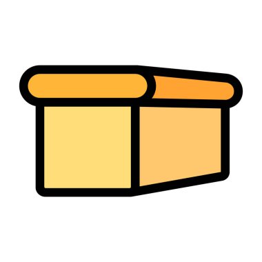 vektör, beyaz arkaplanda sarı dizin simgesi