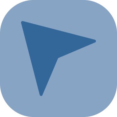 Yön yönü ok simgesi düz biçimli