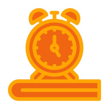 Saat simgesi vektör illüstrasyonu