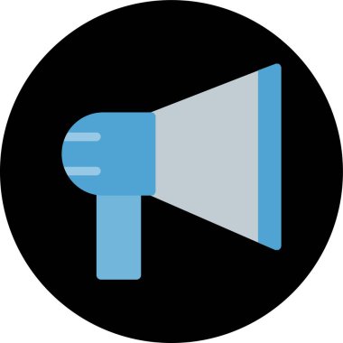 megafon web simgesi, vektör çizim