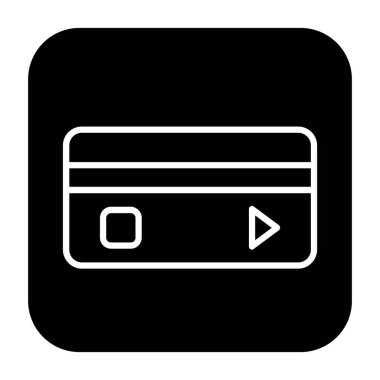 Kredi kartının vektör çizimi, modern simge