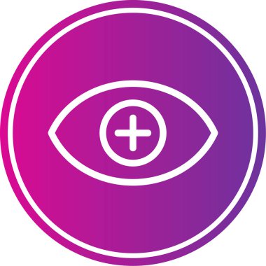 Göz simgesinin vektör illüstrasyonu