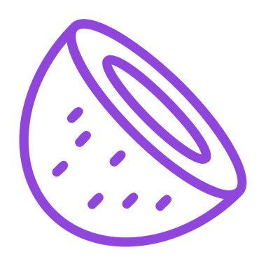 Avokado. Web simgesi basit illüstrasyon