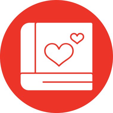 Aşk simgesinin vektör illüstrasyonu