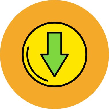 ok simgesi vektör illüstrasyonu