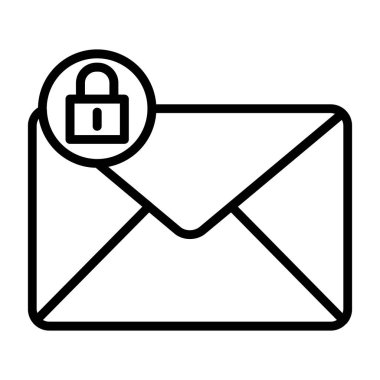 Zarf vektör tasarımı içeren e- posta mektubu